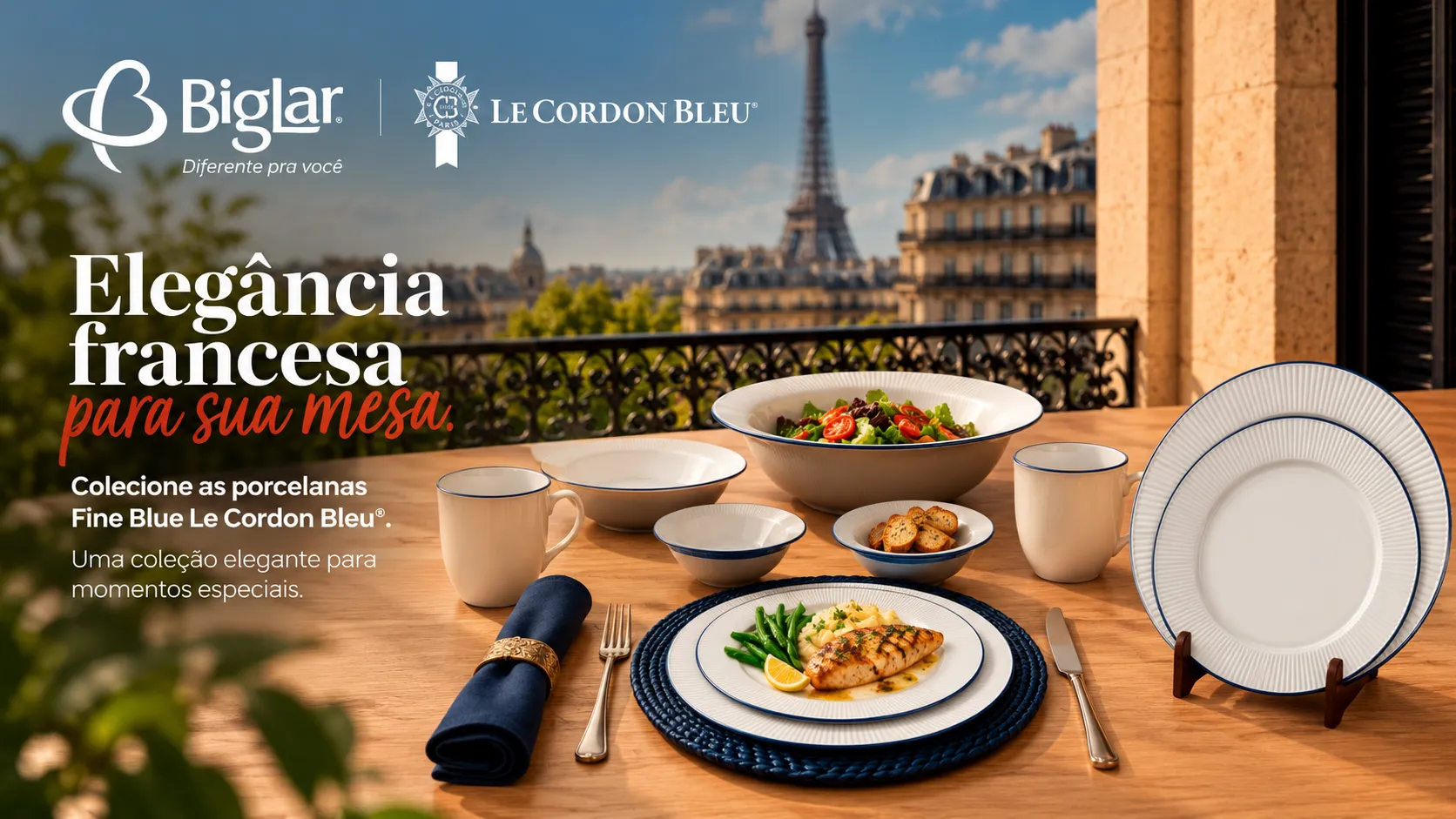 BigLar - Linha de Louças Fine Blue Le Cordon Bleu