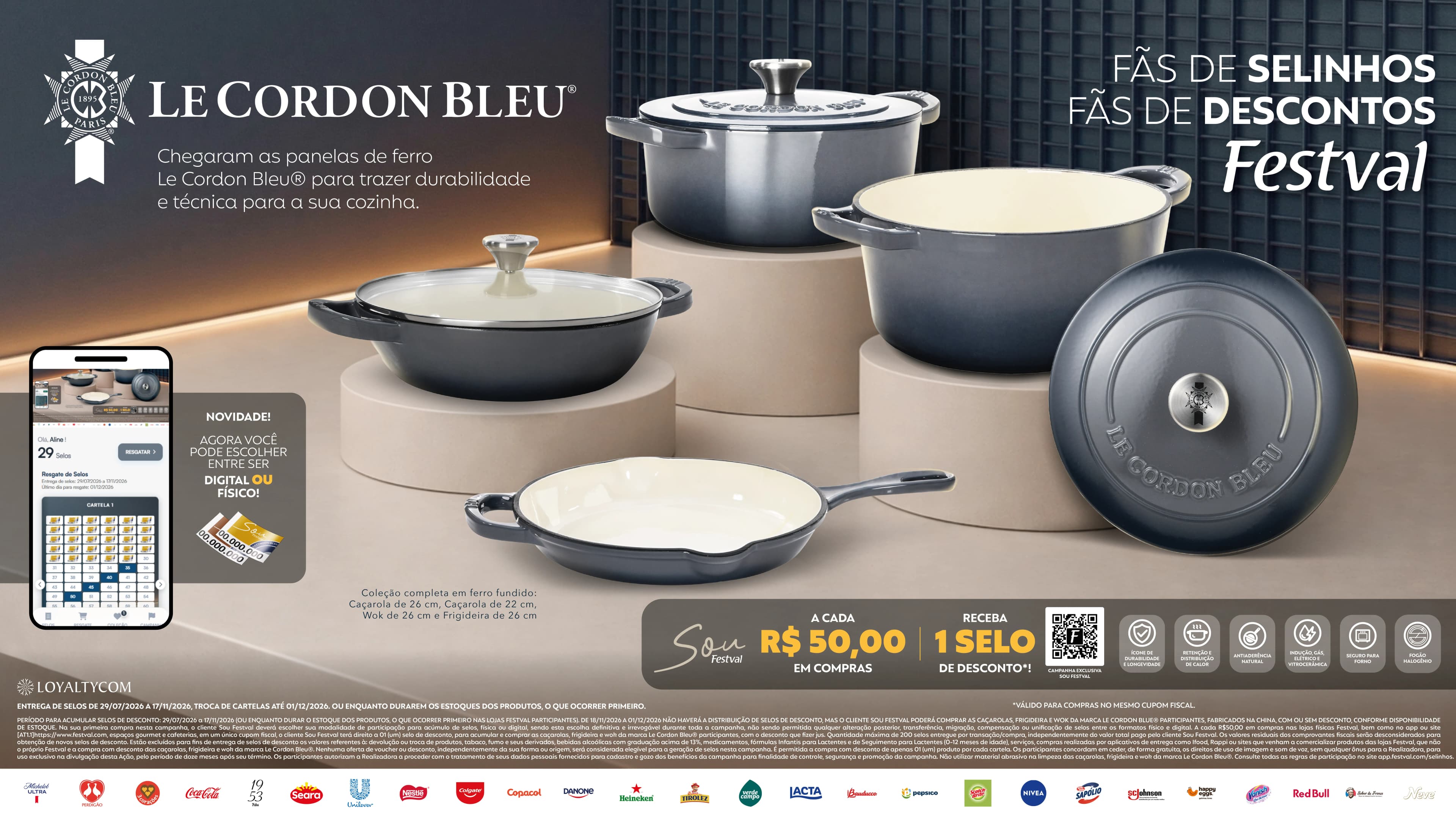 Festval - Panelas de Ferro Eternité Le Cordon Bleu — imagem 3